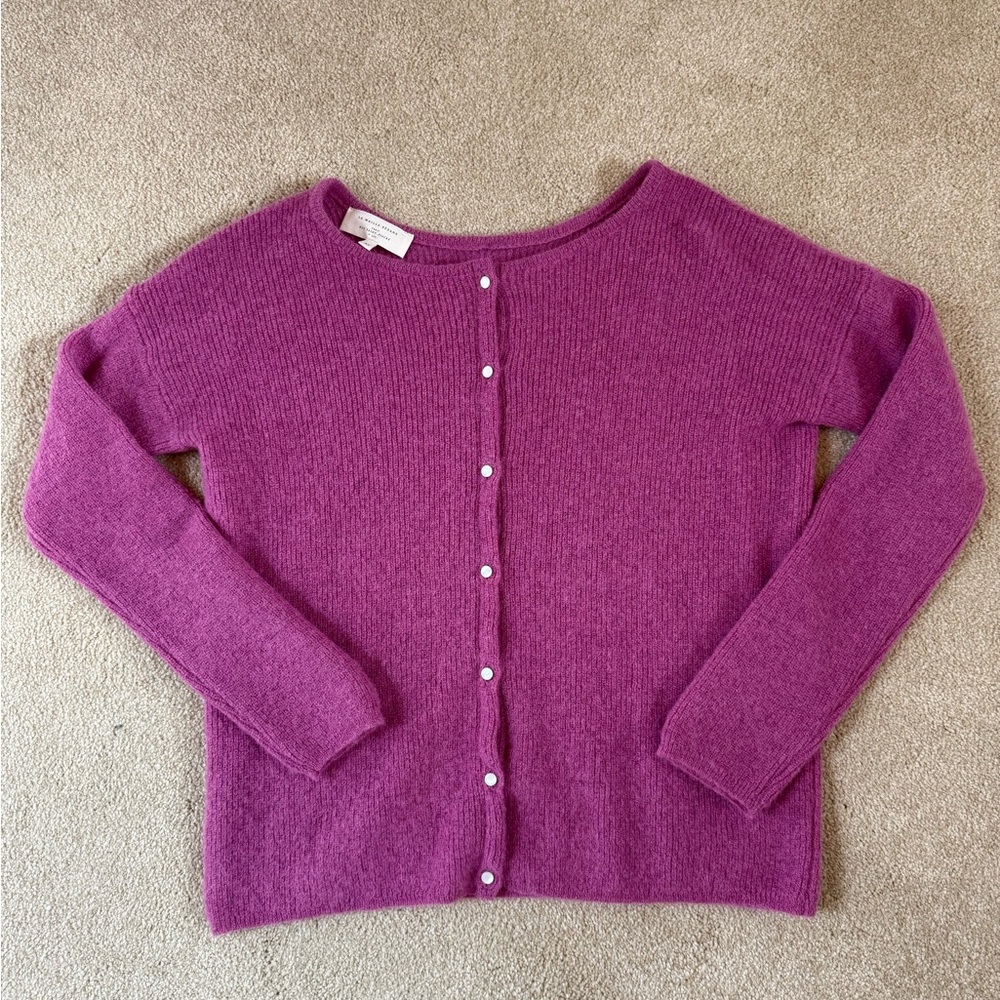 Sezane Gaspard Cardigan in Orchid